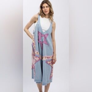 Patchwork Jumpsuit Star